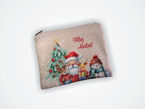 Necessaire 19x13cm Personalizada Natal
