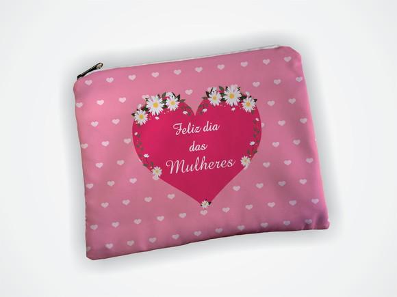 Necessaire Personalizada 19x13cm Dia das Mulheres