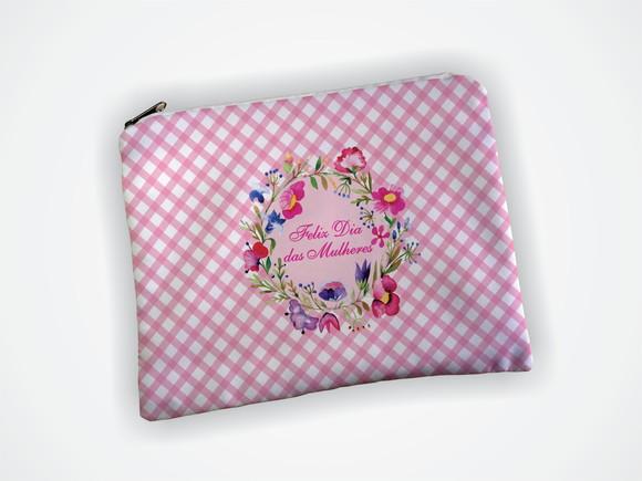 Necessaire Personalizada 19x13cm Dia das Mulheres