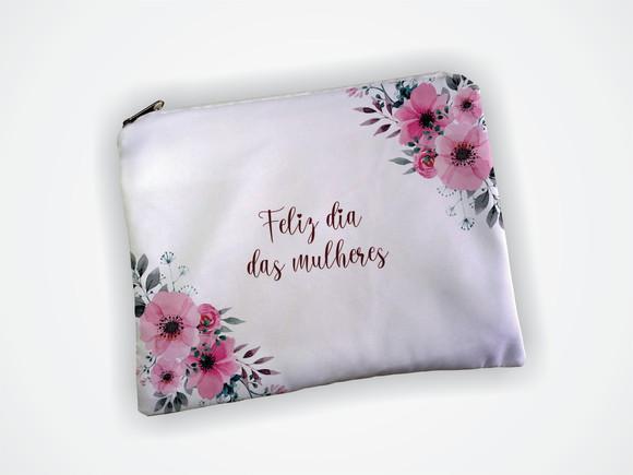 Necessaire Personalizada 19x13cm Dia das Mulheres