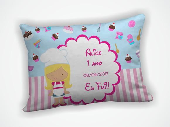 Almofada 18x28cm Personalizada Confeiteira