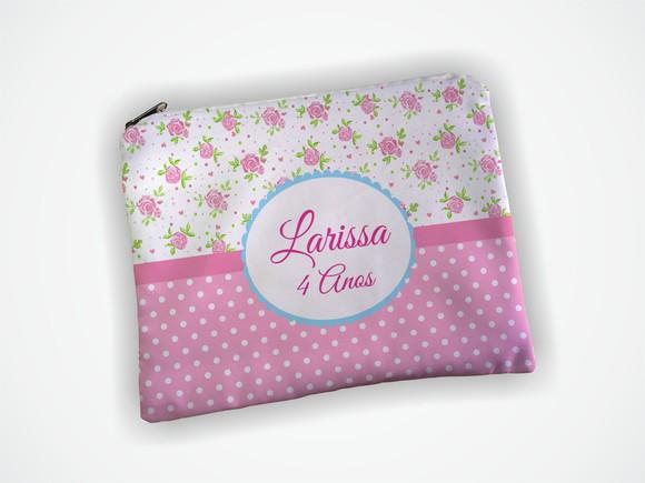 Necessaire Floral Rosa