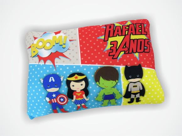 Almofada 18x28cm Personalizada Super Heróis