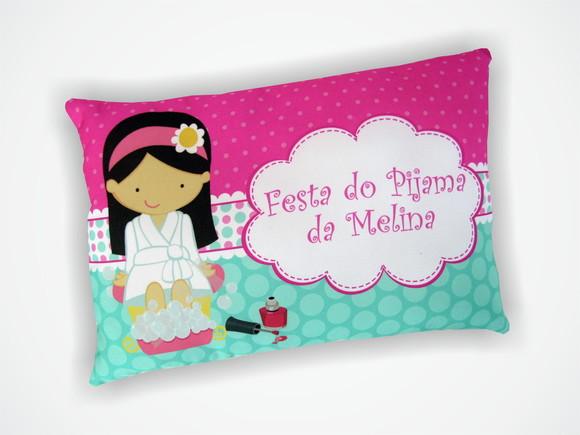 Lembrança Mini Almofada 18x28cm Personalizada Spa