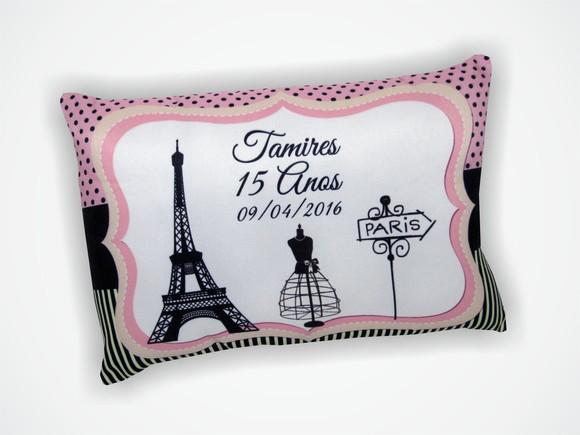 Almofada 18x28cm Personalizada Paris