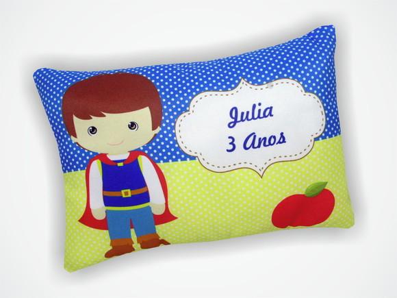 Almofada 18x28cm Personalizada Príncipe Branca Neve