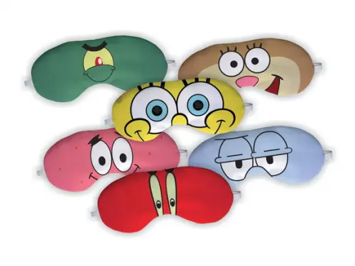 Lembrancinha Mascara de Dormir Bob Esponja