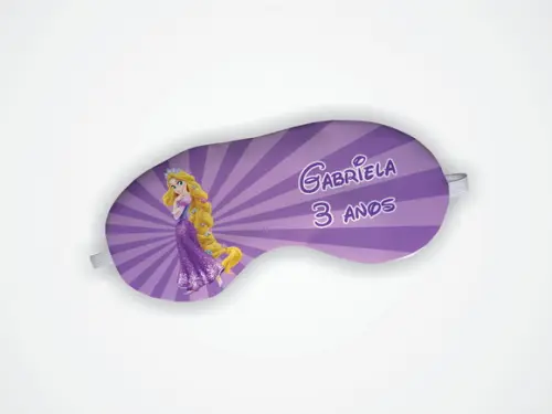 Lembrancinha Mascara Dormir Rapunzel Enrolados