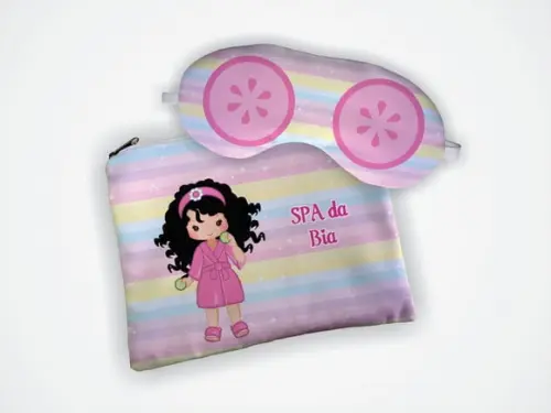 Lembrancinha Kit Necessaire + Mascara Spa Menina