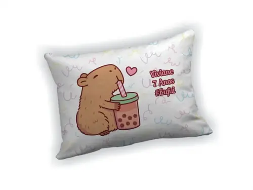 Almofada 18x28cm Personalizada Capivara