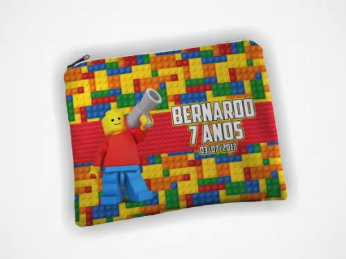 Necessaire 19x13cm Personalizada Lego