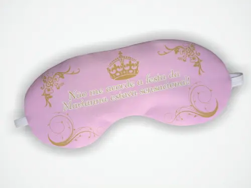 Máscara Dormir Personalizada Coroa