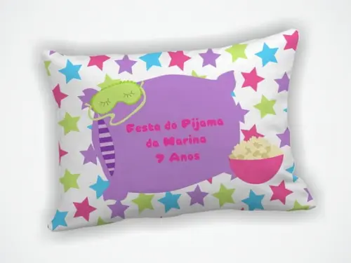 Almofada 18x28cm Personalizada Noite do Pijama