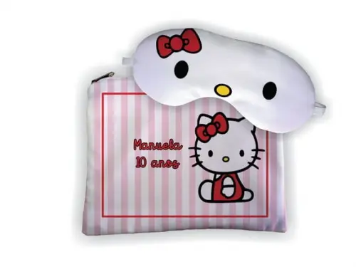 Kit Necessaire + Mascara de Dormir Hello Kitty