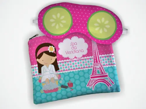 Lembrancinha Kit Necessaire + Mascara Spa Paris