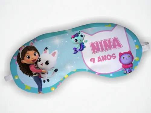 Mascara de Dormir Personalizada a Casa Mágica da Gabby