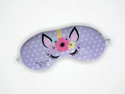 Mascara Dormir Personalizada Unicornio