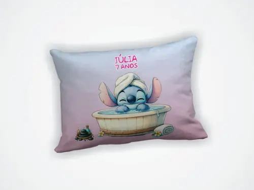 Almofada 18x28cm Personalizada Stitch Spa
