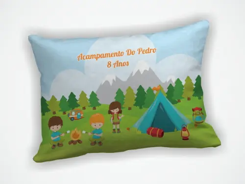 Almofada 18x28cm Personalizada Acampamento