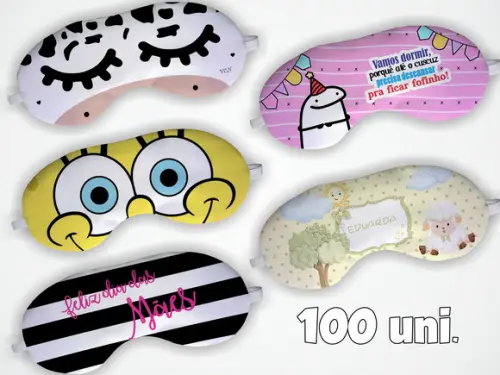 Máscara Dormir Personalizada 100 Uni