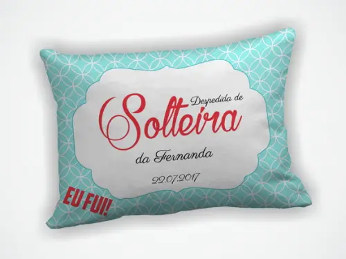 Almofada 18x28cm Personalizada Despedida de Solteira