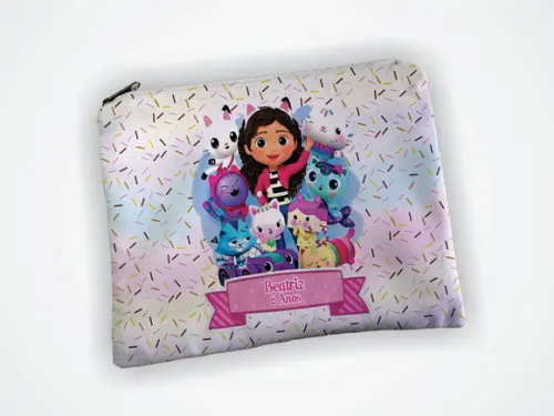Lembrancinha Necessaire Personalizada a Casa Mágica da Gabby
