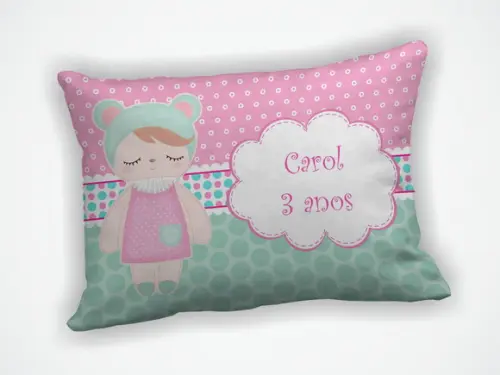 Almofada 18x28cm Personalizada Boneca Metoo