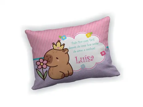 Almofada 18x28cm Personalizada Capivara