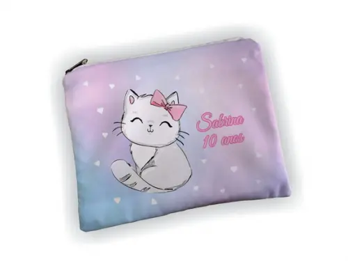 Lembrancinha Necessaire 19x13cm Gatinho