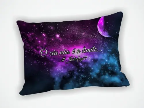 Almofada 18x28cm Personalizada Galáxia
