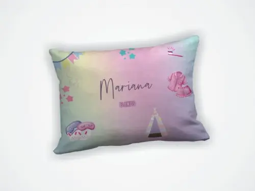 Almofada 18x28cm Personalizada Festa Pijama