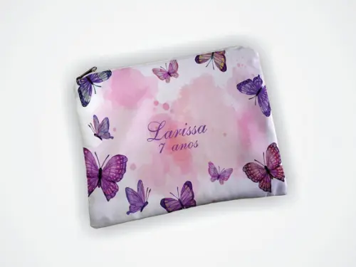 Necessaire Personalizada 19x13cm Borboletas