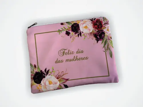 Necessaire Personalizada 19x13cm Dia das Mulheres
