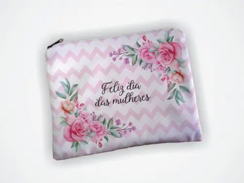 Necessaire Personalizada 19x13cm Dia das Mulheres