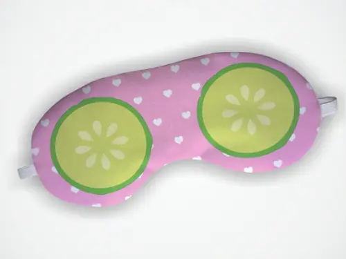 Lembrancinha Mascara Dormir Spa Rosa