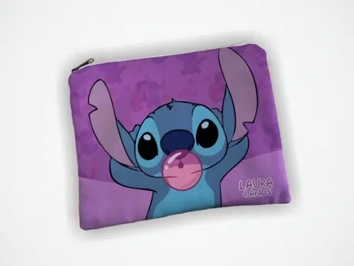 Lembrança Necessaire 19x13cm Personalizada Stitch