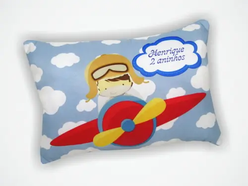 Almofada 18x28cm Personalizada Aviador