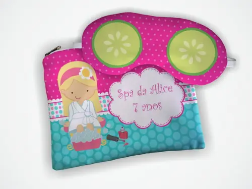 Kit Lembrancinha Necessaire + Mascara Spa