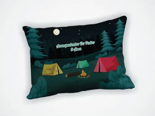Almofada 18x28cm Personalizada Acampamento
