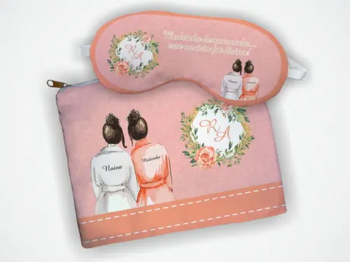 Kit Necessaire + Mascara Madrinha Casamento