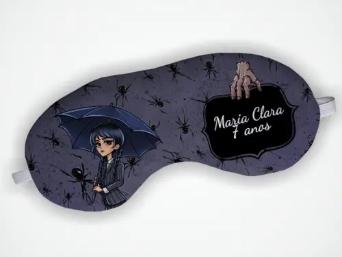 Mascara Dormir Personalizada Wandinha