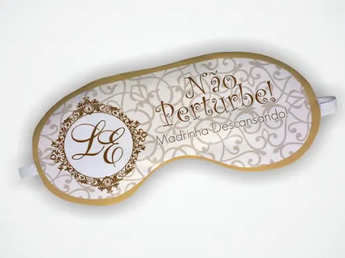 Mascara Dormir Personalizada Casamento