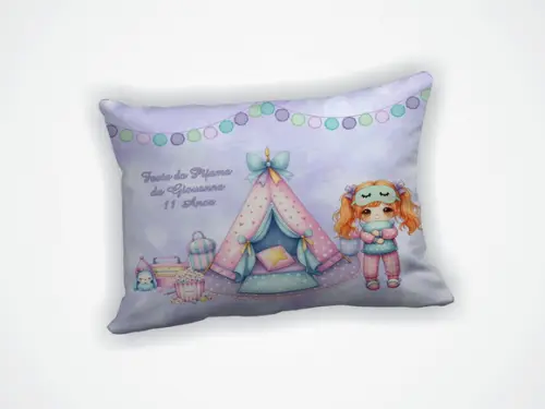 Almofada 18x28cm Personalizada Festa Pijama