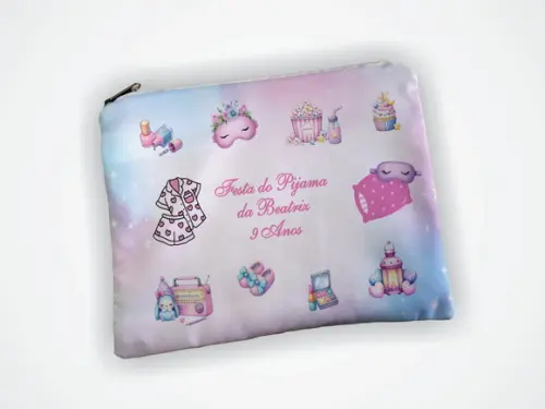 Lembrancinha Necessaire 19x13cm Personalizado Festa Pijama