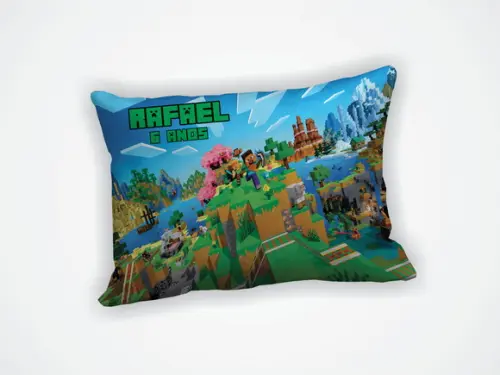 Almofada 18x28cm Personalizada Minecraft