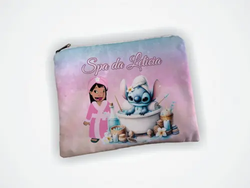 Necessaire 19x13cm Personalizada Spa Lilo e Stitch