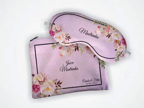 Kit Necessaire + Mascara Madrinha Marsala