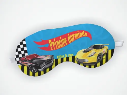 Máscara Dormir Hotwheels
