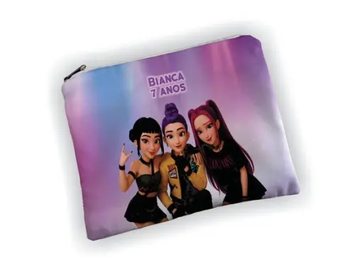 Lembrancinha Necessaire 19x13cm Festa Guerreiras K-pop