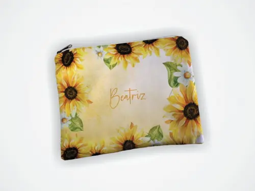 Necessaire Personalizada 15 Anos Girassol